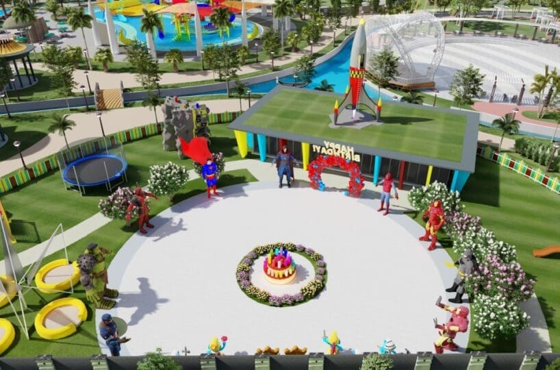 Apartment in Türkler Alanya for sale – outdoor pool with aquapark in the complex