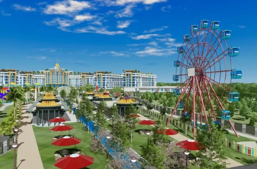 Apartment in Türkler Alanya for sale – outdoor pool with aquapark in the complex